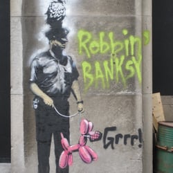 Banksy - Guard With Balloon Dog
