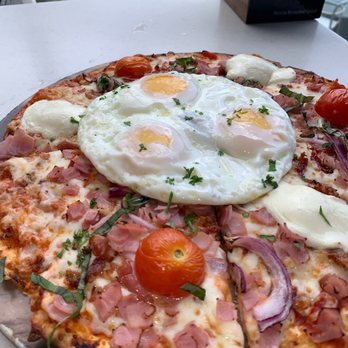 Crazy About You - Sunny side brunch pizza - Mediterranean Near Me - Miami, Florida