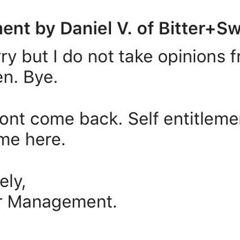 Bitter Sweet - Inappropriate message from owner. - Desserts Near Me - Cupertino, California Bitter Sweet - Inappropriate message from owner. - Desserts Near Me - Cupertino, California