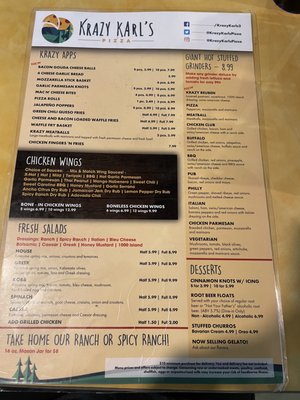 Menu photo 3 Krazy Karl's Pizza Fort Collins, CO
