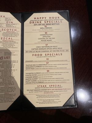 Menu photo 4 The Martini Las Vegas, NV