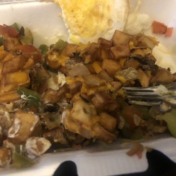 The Jagged Fork - Veggie something potatoes were sticking together - Waffles Near Me - West Bloomfield Township, Michigan