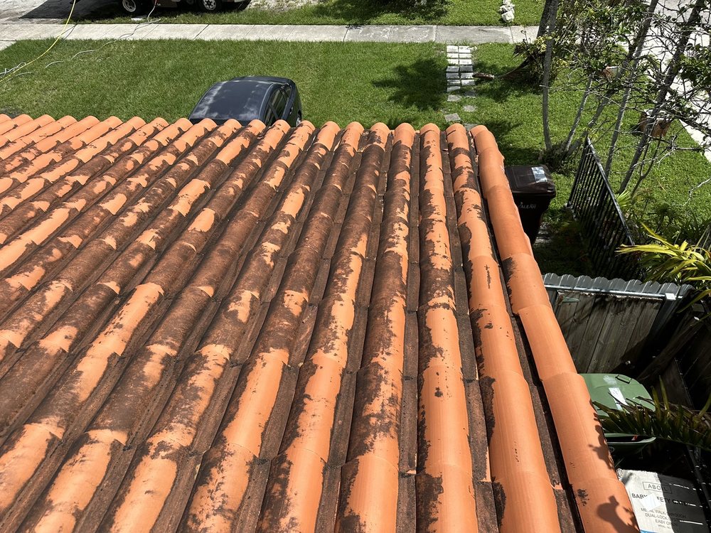 Slide of Miami Roof Cleaning Services