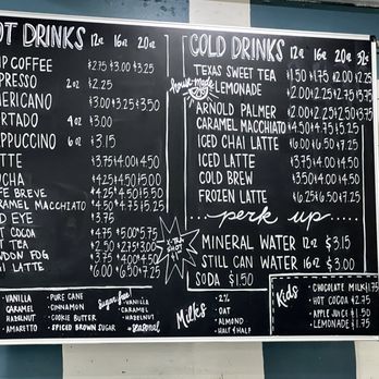 Pleasant Perk Coffee House - Drink menu - Coffee & Tea Near Me - Pleasanton, Texas Pleasant Perk Coffee House - Drink menu - Coffee & Tea Near Me - Pleasanton, Texas