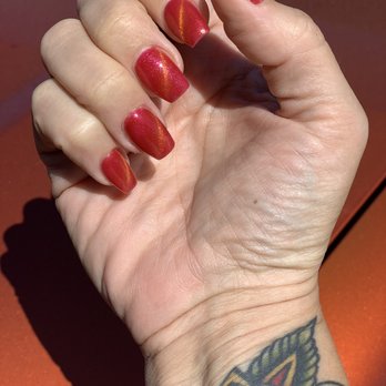 Fresh Salon & Spa - Cat Eye gels on acrylic set - Nail Salons Near Me - Rodeo, California Fresh Salon & Spa - Cat Eye gels on acrylic set - Nail Salons Near Me - Rodeo, California