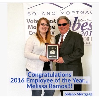 Solano Mortgage - Congratulations 2016 Employee of the year Melissa Ramos! - Mortgage Lenders Near Me - Vacaville, California Solano Mortgage - Congratulations 2016 Employee of the year Melissa Ramos! - Mortgage Lenders Near Me - Vacaville, California