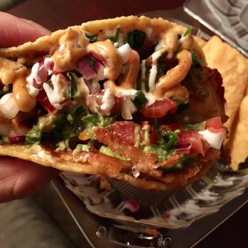 ABVE The Basics - Fish Street Taco (Jack Cheese, Guacamole, Pesto Cilantro Sauce, Pico De Gallo, Chipotle Garlic Aioli, $7)- 5/5 stars. A MUST TRY!! - New Mexican Cuisine Near Me - San Jose, California