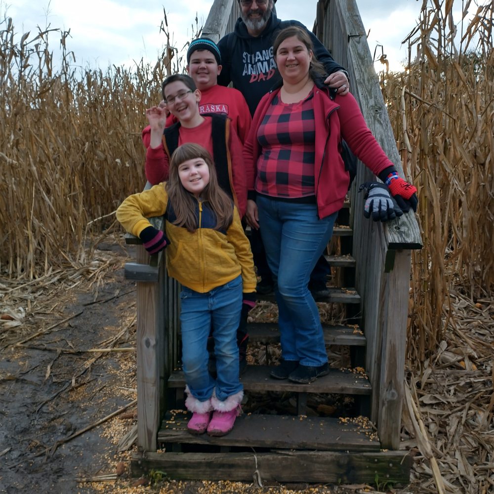 Family Picture in the Corn Maze - 2021