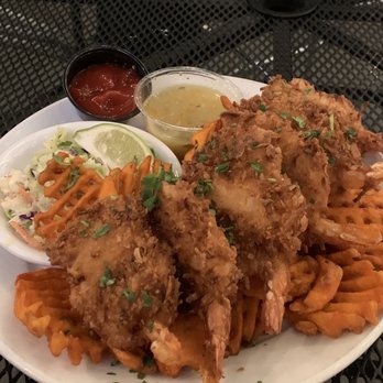 Rockfish Grill - Coconut Prawns and Sweet Potato Waffle Fries - Seafood Near Me - Anacortes, Washington