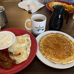 Slim pickings' on the island, but it's good! Slim pickings' on the island, but it's good!