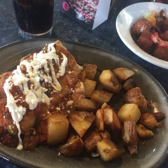 Starliner Diner - Breakfast burrito special w spuds - very good - flavors melted so well it wasn't even breakfast - ummmmm - Cuban Near Me - Hilliard, Ohio