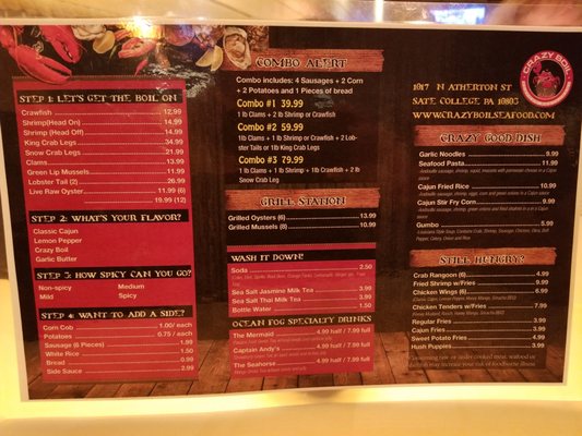Menu photo 7 Crazy Boil State College, PA