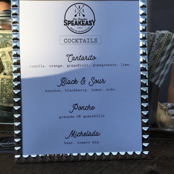 LA Speakeasy - Drink menu for a wedding May 2018 - Bartenders Near Me LA Speakeasy - Drink menu for a wedding May 2018 - Bartenders Near Me