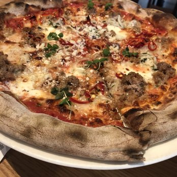 Sixty Vines - Spicy Sausage Pizza - Wine Bars Near Me - Houston, Texas Sixty Vines - Spicy Sausage Pizza - Wine Bars Near Me - Houston, Texas