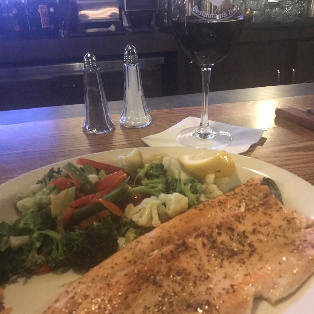 Sandpiper Restaurant & Lounge - Idaho trout with steamed veggies - Seafood Near Me - Pocatello, Idaho Sandpiper Restaurant & Lounge - Idaho trout with steamed veggies - Seafood Near Me - Pocatello, Idaho