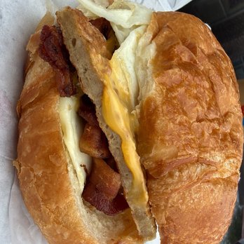Grand Donuts - Westinghouse Rd - Double Sausage, egg, bacon & cheese croissant - Donuts Near Me - Georgetown, Texas Grand Donuts - Westinghouse Rd - Double Sausage, egg, bacon & cheese croissant - Donuts Near Me - Georgetown, Texas