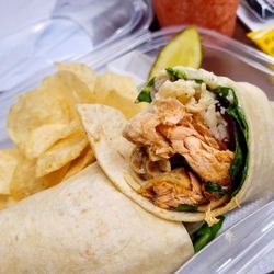 Aint She Sweet Cafe - Blackened Salmon Wrap