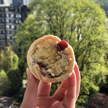 AMOKA Coffee and Bites - Sour cherry tart, my favorite - Desserts Near Me - Vancouver, British Columbia
