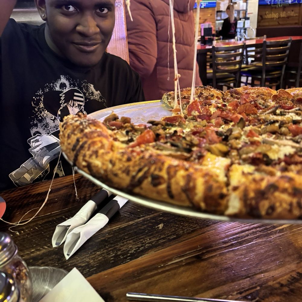 Meat lovers pizza