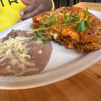 Azul 18 - Mexican Omelette with Refried Beans - New American Near Me - Chicago, Illinois