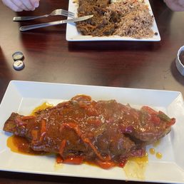 Red snapper and oxtail
