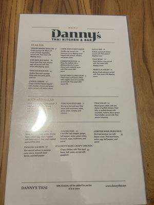 Menu photo 2 Danny's Thai Kitchen and Bar Atlanta, GA Menu photo 2 Danny's Thai Kitchen and Bar Atlanta, GA