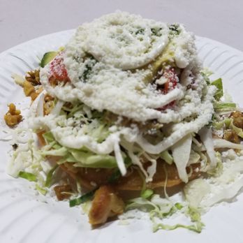 Los Pepe’s Tacos - Chicken Tostada. Delicious! - Tacos Near Me - Los Angeles, California Los Pepe’s Tacos - Chicken Tostada. Delicious! - Tacos Near Me - Los Angeles, California