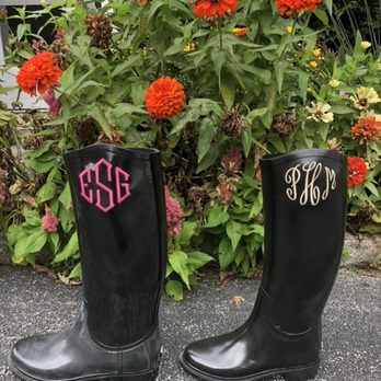 Daphne's Details - Monogrammed boots! - Embroidery & Crochet Near Me - Berwyn, Pennsylvania Daphne's Details - Monogrammed boots! - Embroidery & Crochet Near Me - Berwyn, Pennsylvania
