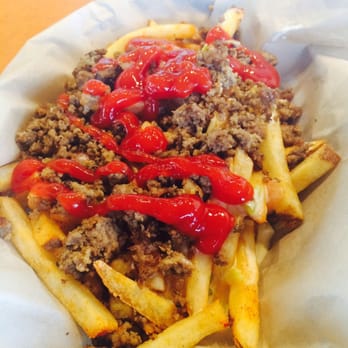Dillas Quesadillas - Gorilla fries with ground beef. I'll skip the ground beef next time. - American Near Me - Plano, Texas Dillas Quesadillas - Gorilla fries with ground beef. I'll skip the ground beef next time. - American Near Me - Plano, Texas