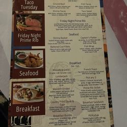 Kodiak Bar & Grill - Menu 12/29/25