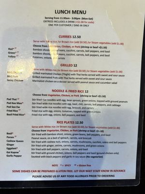 Menu photo 4 Top Thai Castro Valley, CA
