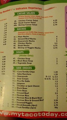 Menu photo 7 Taco Today Sunnyside, NY