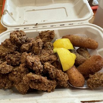 Saltbox Seafood Joint - Refried oysters that were dry. - Seafood Near Me - Durham, North Carolina Saltbox Seafood Joint - Refried oysters that were dry. - Seafood Near Me - Durham, North Carolina