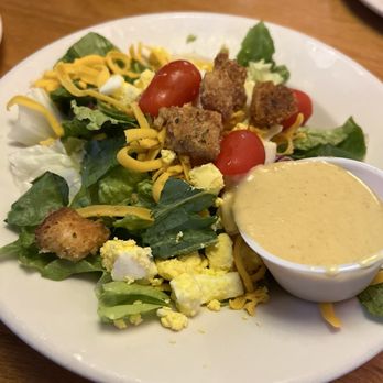 Texas Roadhouse - House Salad with honey mustard - Steakhouses Near Me - Roseville, Michigan Texas Roadhouse - House Salad with honey mustard - Steakhouses Near Me - Roseville, Michigan