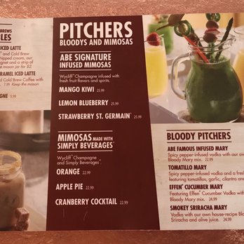 Another Broken Egg Cafe - Drinks menu, Another broken egg cafe, next to crunch fitness, south south tampa - Breakfast & Brunch Near Me - Tampa, Florida