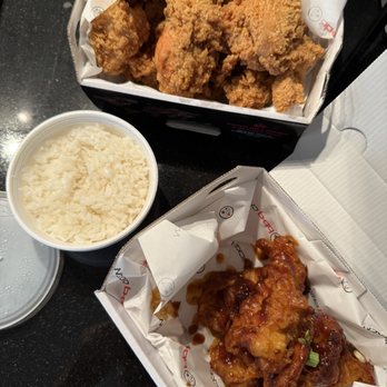bb.q Chicken Chandler - half chicken golden original and boneless wing lunch combo w rice - Korean Near Me - Chandler, Arizona