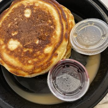 Clinton St. Baking - The dry and flavorless blueberry pancakes. Also, the one maple butter was spilled when it arrived on the bottom. - Bakeries Near Me - New York, New York