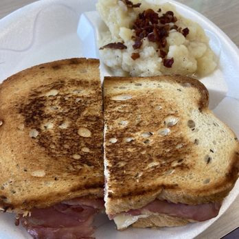 Schiller's German Delicatessen - Reuben on rye and German potato salad - Delis Near Me - Tampa, Florida Schiller's German Delicatessen - Reuben on rye and German potato salad - Delis Near Me - Tampa, Florida