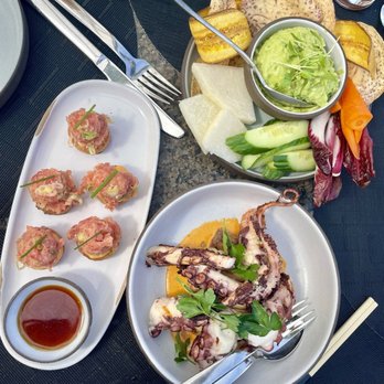 The Rooftop - Tuna crispy rice  Guacamole  Octopus - Asian Fusion Near Me - Beverly Hills, California
