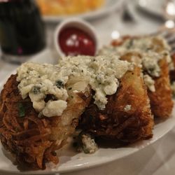Abe & Louie's - Hashbrowns- we added blue cheese fondue