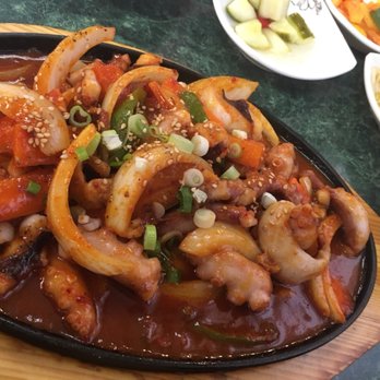 Seoul Restaurant - Sautéed Octopus and vegetables. - Korean Near Me - Birmingham, Alabama Seoul Restaurant - Sautéed Octopus and vegetables. - Korean Near Me - Birmingham, Alabama