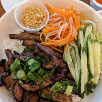 Pho VietFresh - Massive bowl. Grilled Chicken vermicelli bowl!! Great char and generous - Vietnamese Near Me - Herndon, Virginia Pho VietFresh - Massive bowl. Grilled Chicken vermicelli bowl!! Great char and generous - Vietnamese Near Me - Herndon, Virginia
