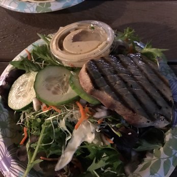 Sleeping Giant Grill - Fresh salad (small) with seared Ahi! So delicious! Loved the dressing too! - Seafood Near Me - Kapaa, Hawaii