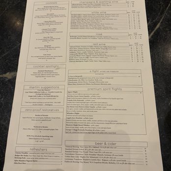 Foreign Cinema - Drinks menu - Breakfast & Brunch Near Me - San Francisco, California