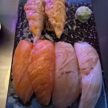 Wagyu House - Yellowtail Nigiri 2Pc, Salmon Nigiri 2Pcs, Seared Seared Lemon Salmon Nigiri 2Pc - Hot Pot Near Me - Chicago, Illinois Wagyu House - Yellowtail Nigiri 2Pc, Salmon Nigiri 2Pcs, Seared Seared Lemon Salmon Nigiri 2Pc - Hot Pot Near Me - Chicago, Illinois