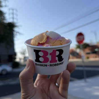 Baskin-Robbins - Rainbow sherbet scoop in a cup - Ice Cream & Frozen Yogurt Near Me - Burbank, California Baskin-Robbins - Rainbow sherbet scoop in a cup - Ice Cream & Frozen Yogurt Near Me - Burbank, California