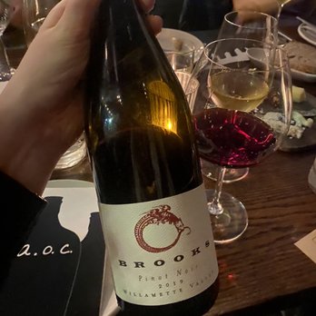 AOC - Brooks Pinot Noir - Cocktail Bars Near Me - Los Angeles, California