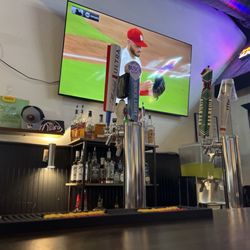 Beer taps and big screen tvs