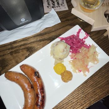 Maple Branch Craft Brewery - Oktoberfest Bratwurst Plate - Breweries Near Me - Fort Worth, Texas Maple Branch Craft Brewery - Oktoberfest Bratwurst Plate - Breweries Near Me - Fort Worth, Texas