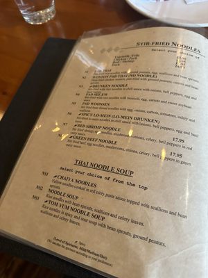 Menu photo 5 Thai Time Restaurant Darien, CT